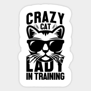 Crazy cat Sticker